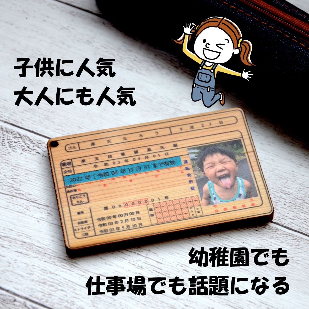 ライセンス風ネームタグ